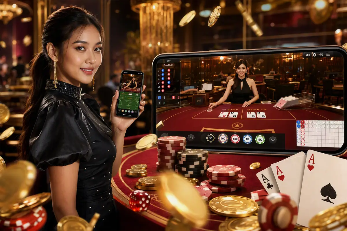 7kyat တိုက်ရိုက်ကာစီနို Baccarat Dragon Tiger